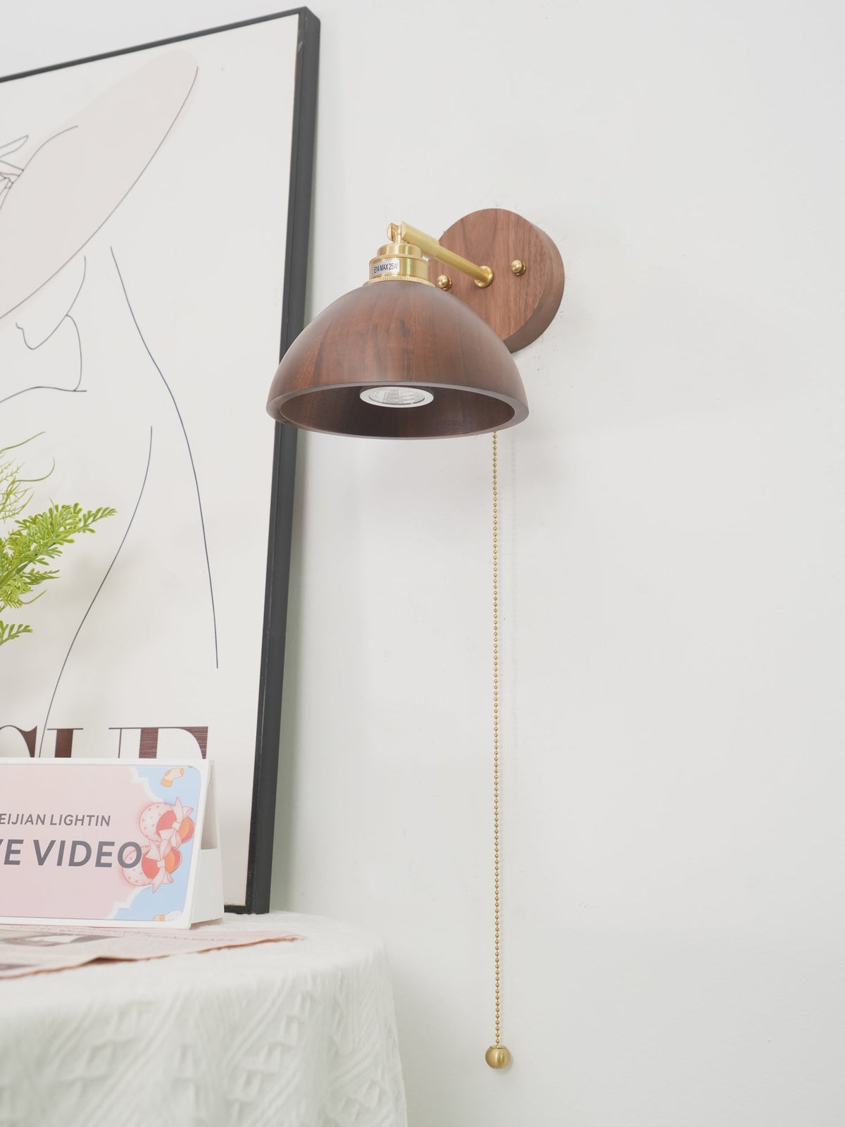 Arsole Traditional Elegance Pull Brass Wall Lamp