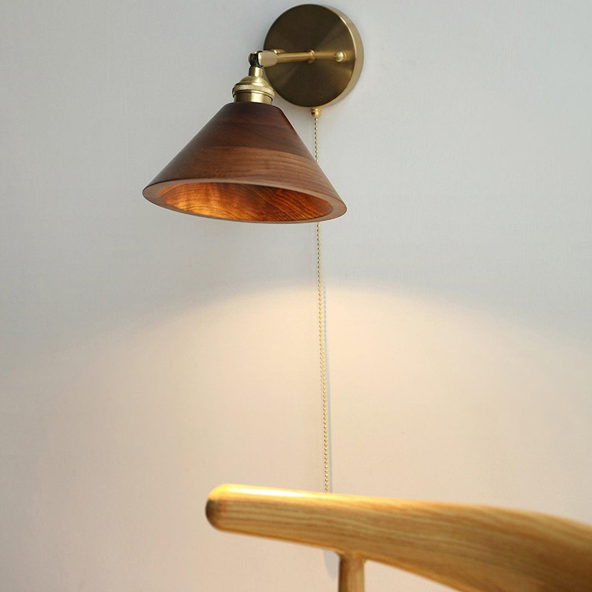 Kusekam Vintage Pull Chain Switch Wall Lamp