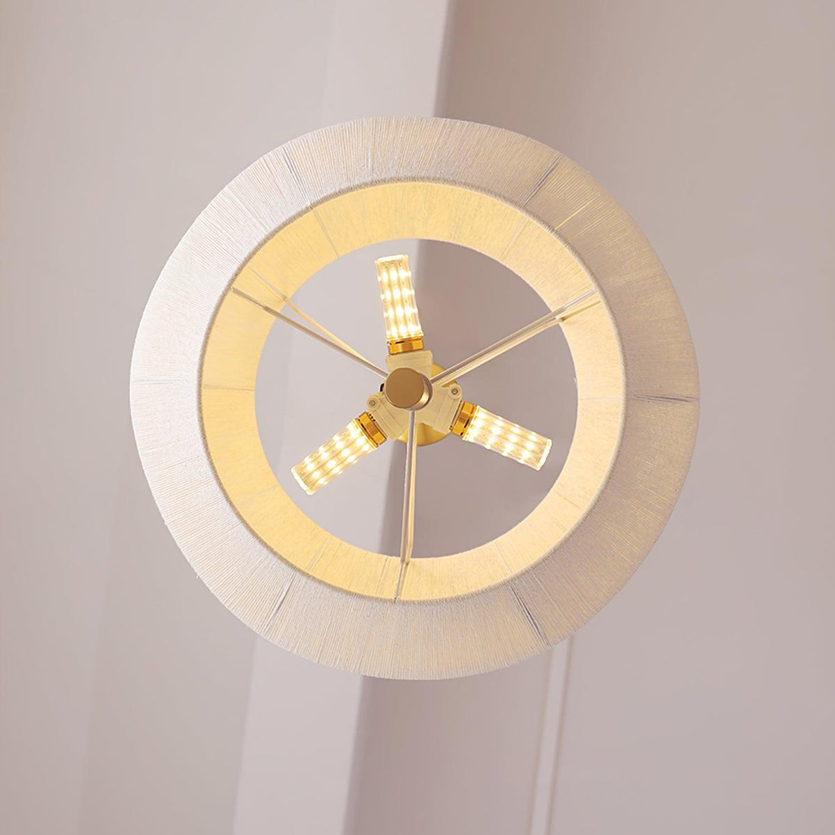 Elowen Pendant Lamp Cotton-Thread Walnut Natural