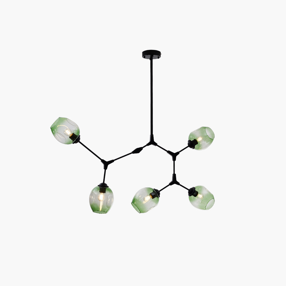 Zerin Nordic Modern Glass Pendant Light Clear Bubble-Neutral Decor