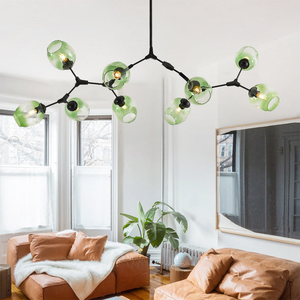 Zerin Nordic Modern Glass Pendant Light Clear Bubble-Neutral Decor