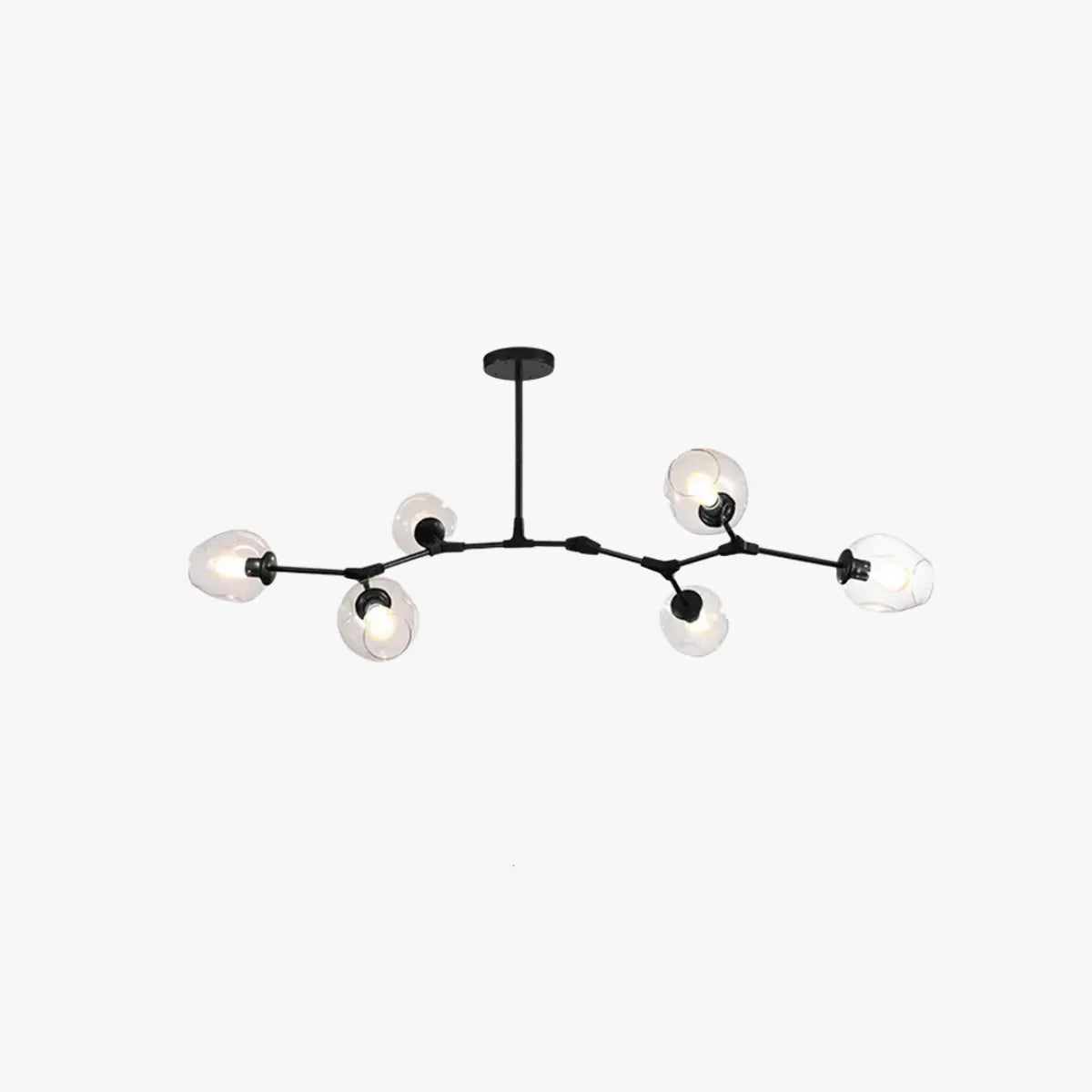 Zerin Nordic Modern Glass Pendant Light Clear Bubble-Neutral Decor