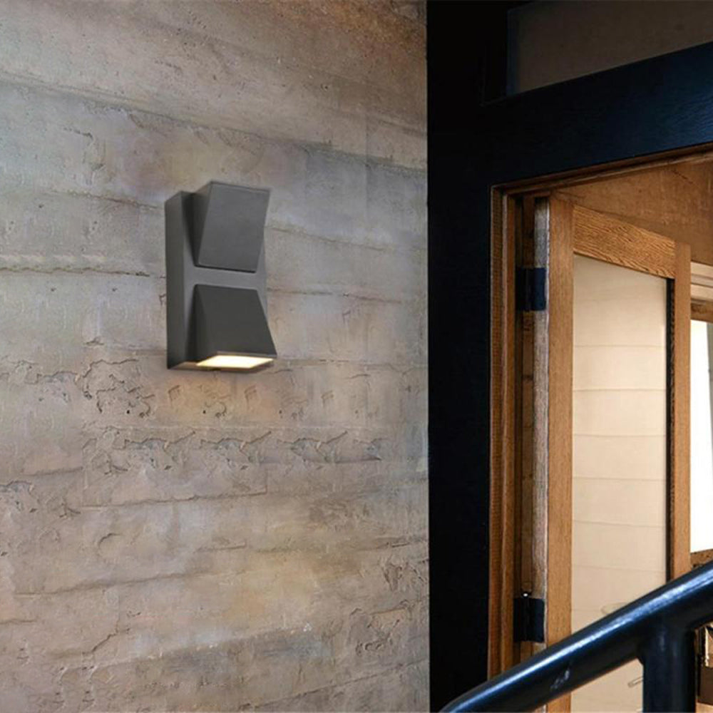 Terin Modern Black LED Outdoor Wall Lamp-Neutral Decor
