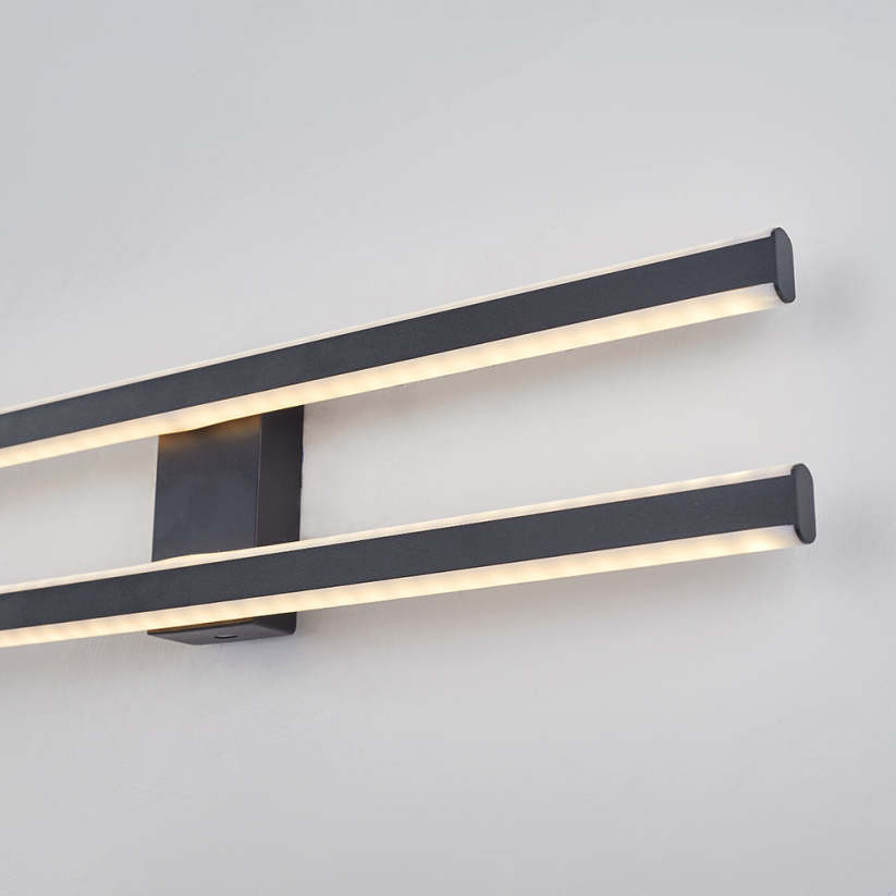 Lusomok Modern Minimaliste Flush Mount Ceiling Light, Double-Linear