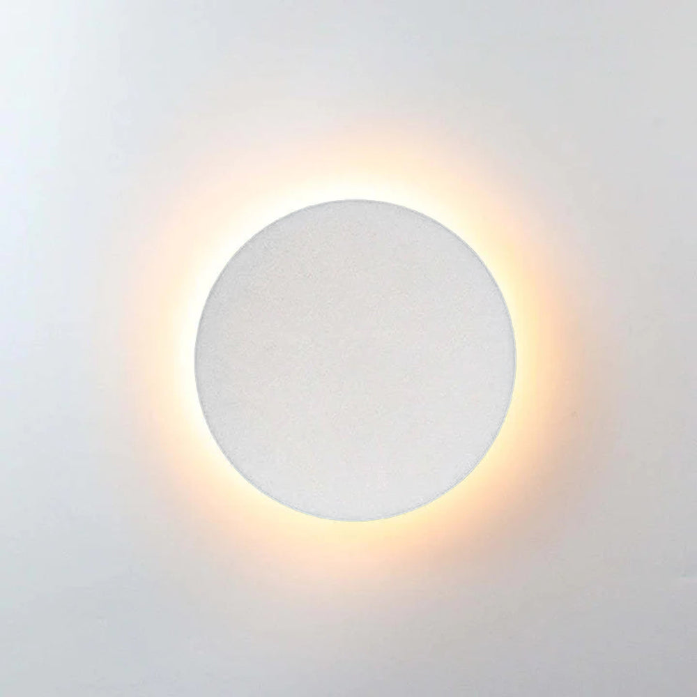 Dori Minimalist Round/Square Outdoor Wall Lamp LED, Black/White-Neutral Decor