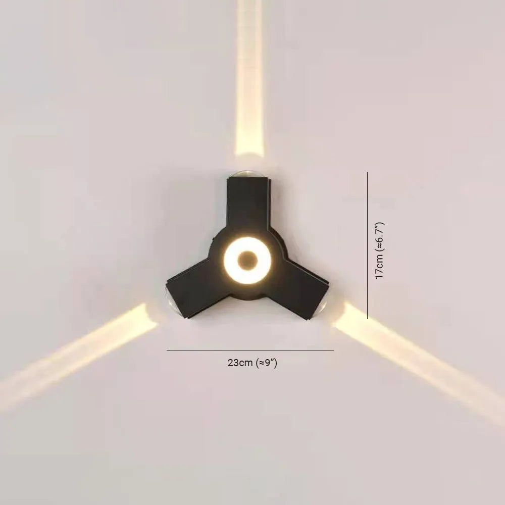 Vexor Wall Light Modern Waterproof Cross Outdoor Garden/Corridor-Neutral Decor