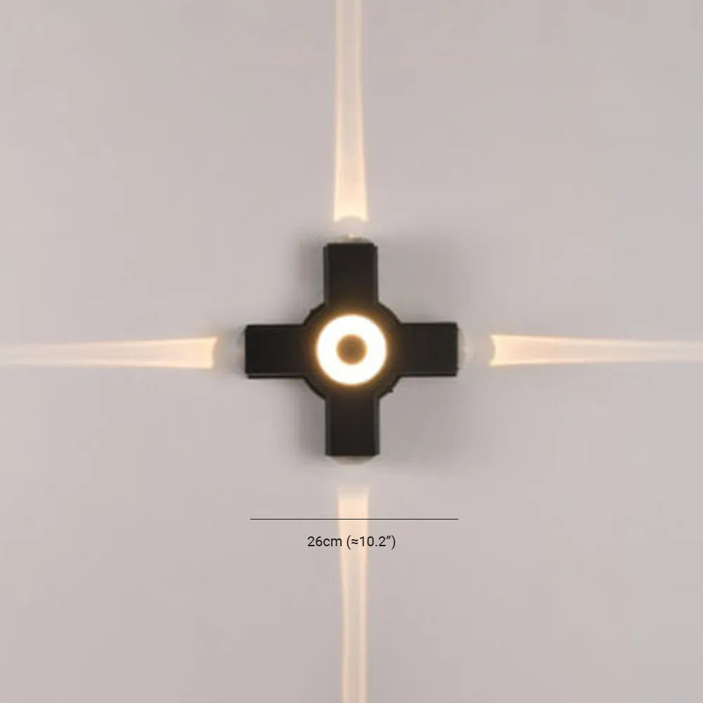 Vexor Wall Light Modern Waterproof Cross Outdoor Garden/Corridor-Neutral Decor