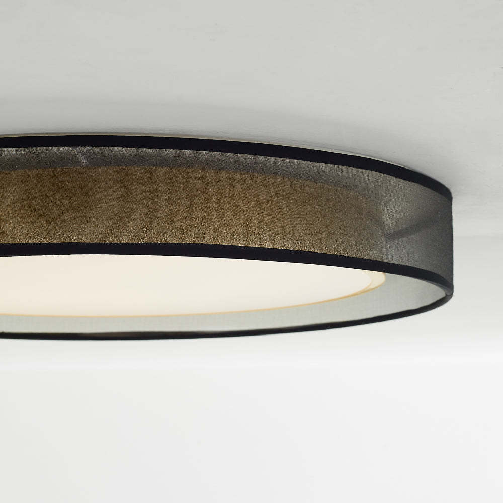 Vomalum Nordic Modern Round LED Flush Mount Ceiling Light, Gold Copper