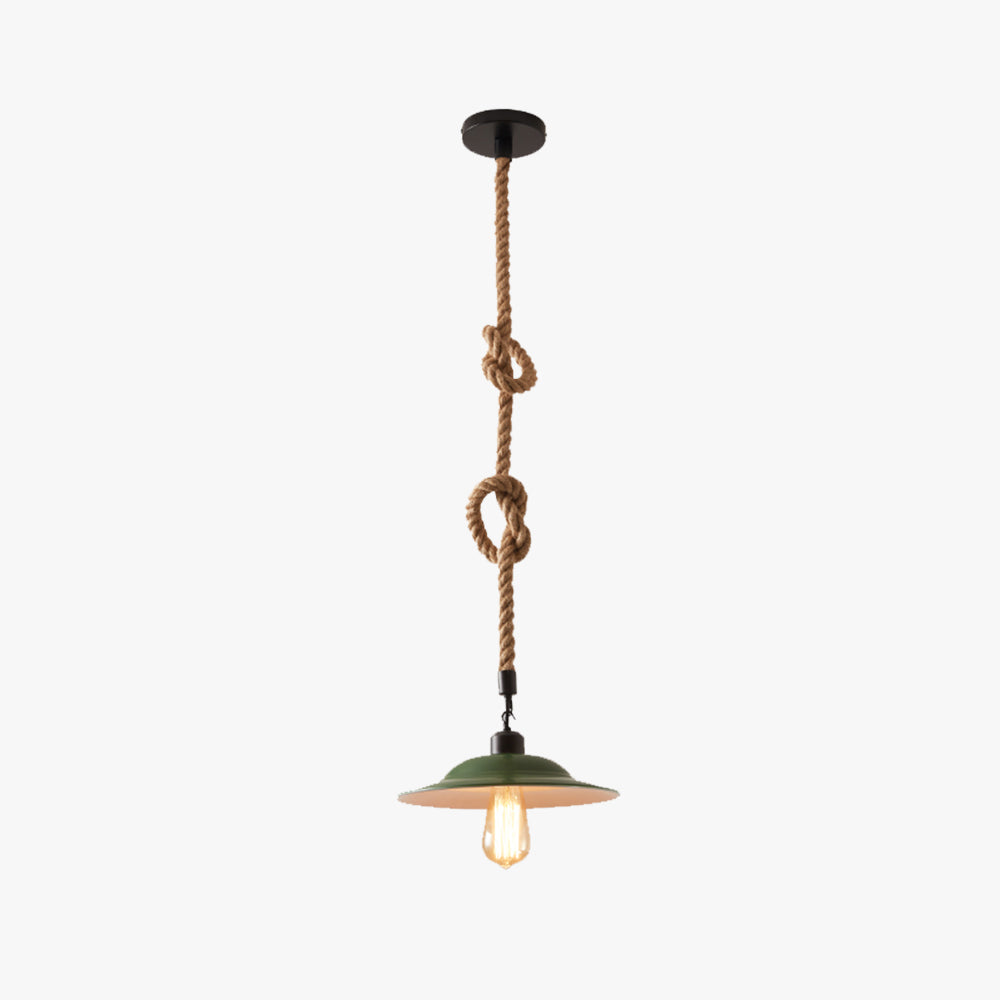 Wipavano Vintage LED Pendant Light Green Metal Dining Room/Bedroom