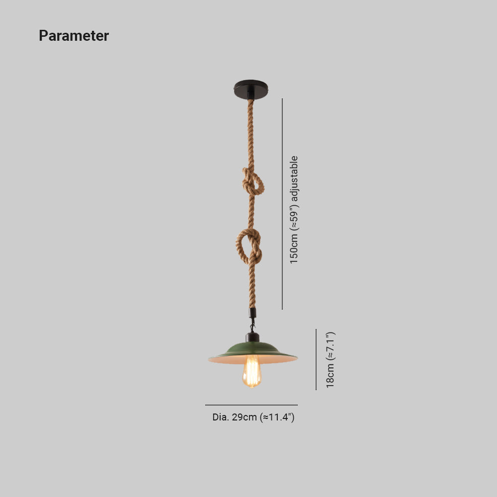 Wipavano Vintage LED Pendant Light Green Metal Dining Room/Bedroom