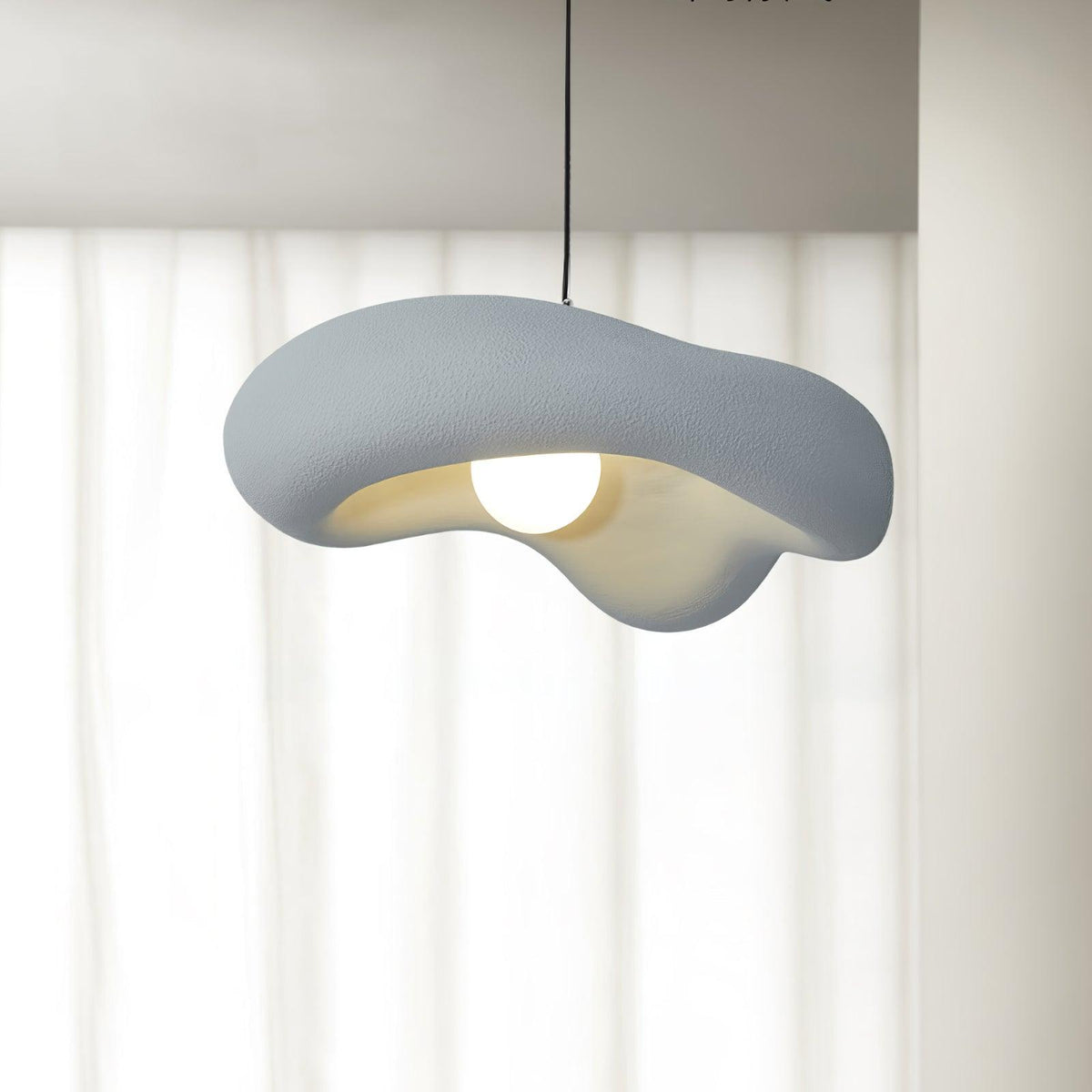 Pendant Lamp Resin in Organic Shape for Modern Interiors Natural