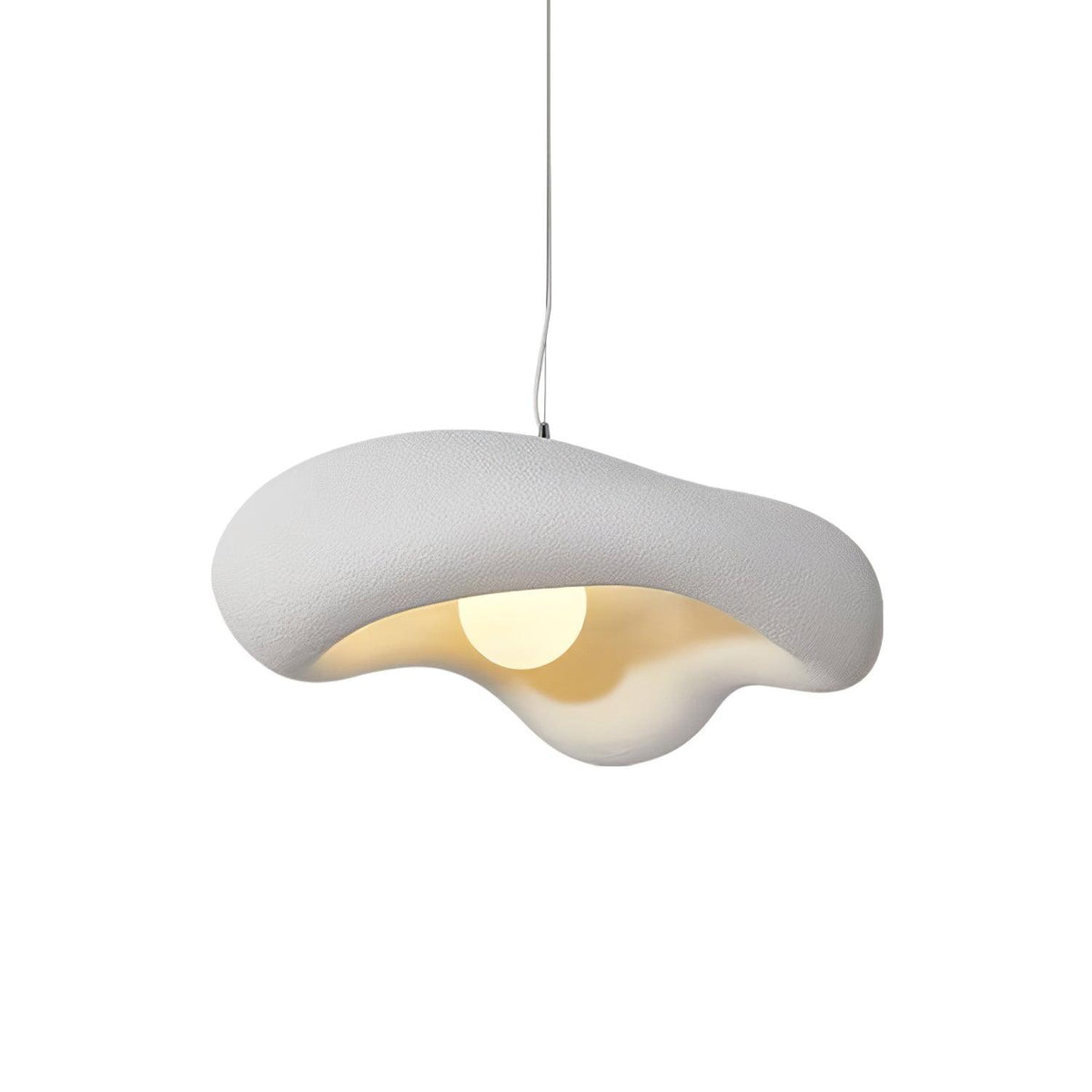 Pendant Lamp Resin in Organic Shape for Modern Interiors Natural