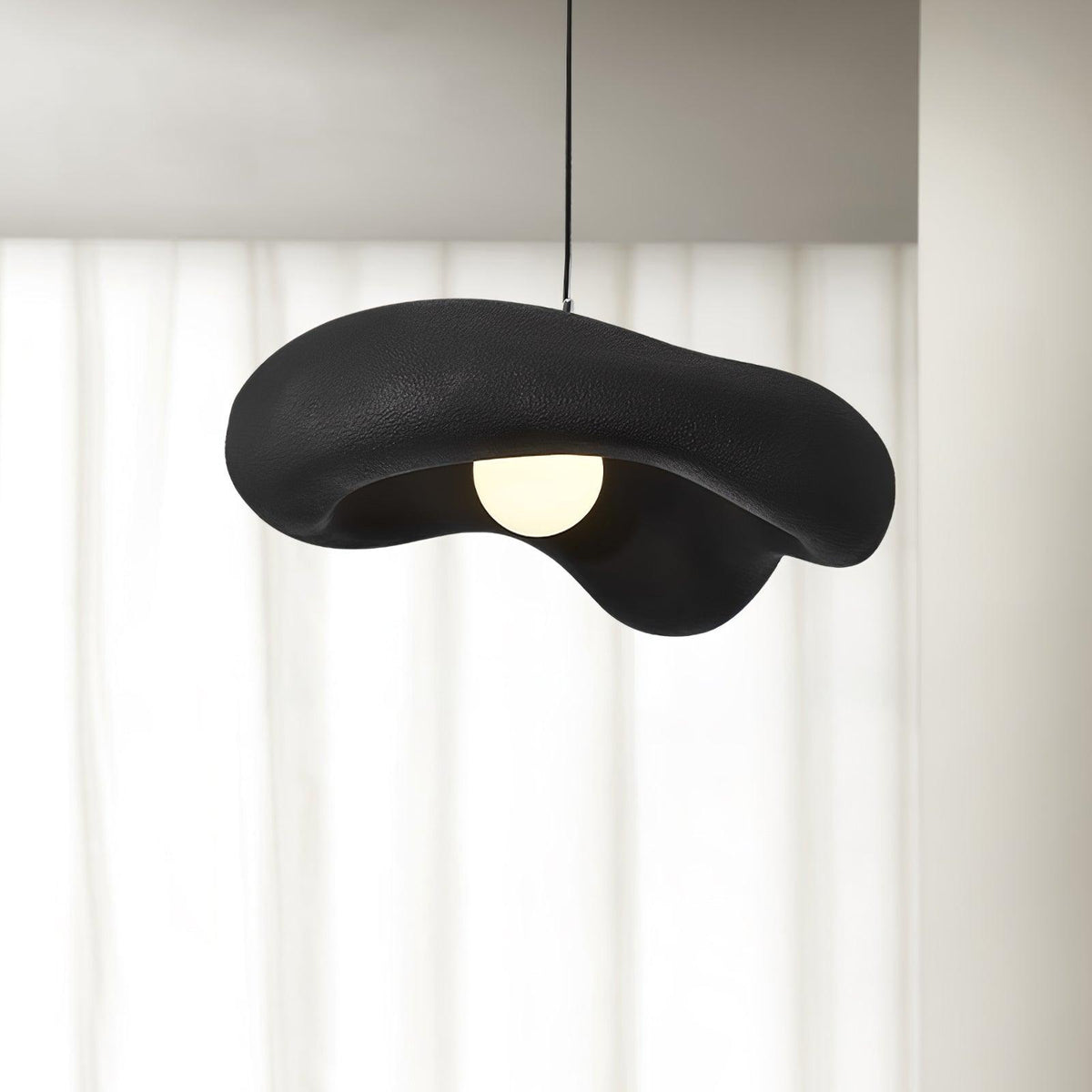 Pendant Lamp Resin in Organic Shape for Modern Interiors Natural