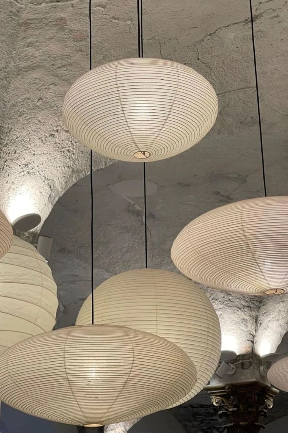 Piairaine Washi Paper 15A Pendant Light