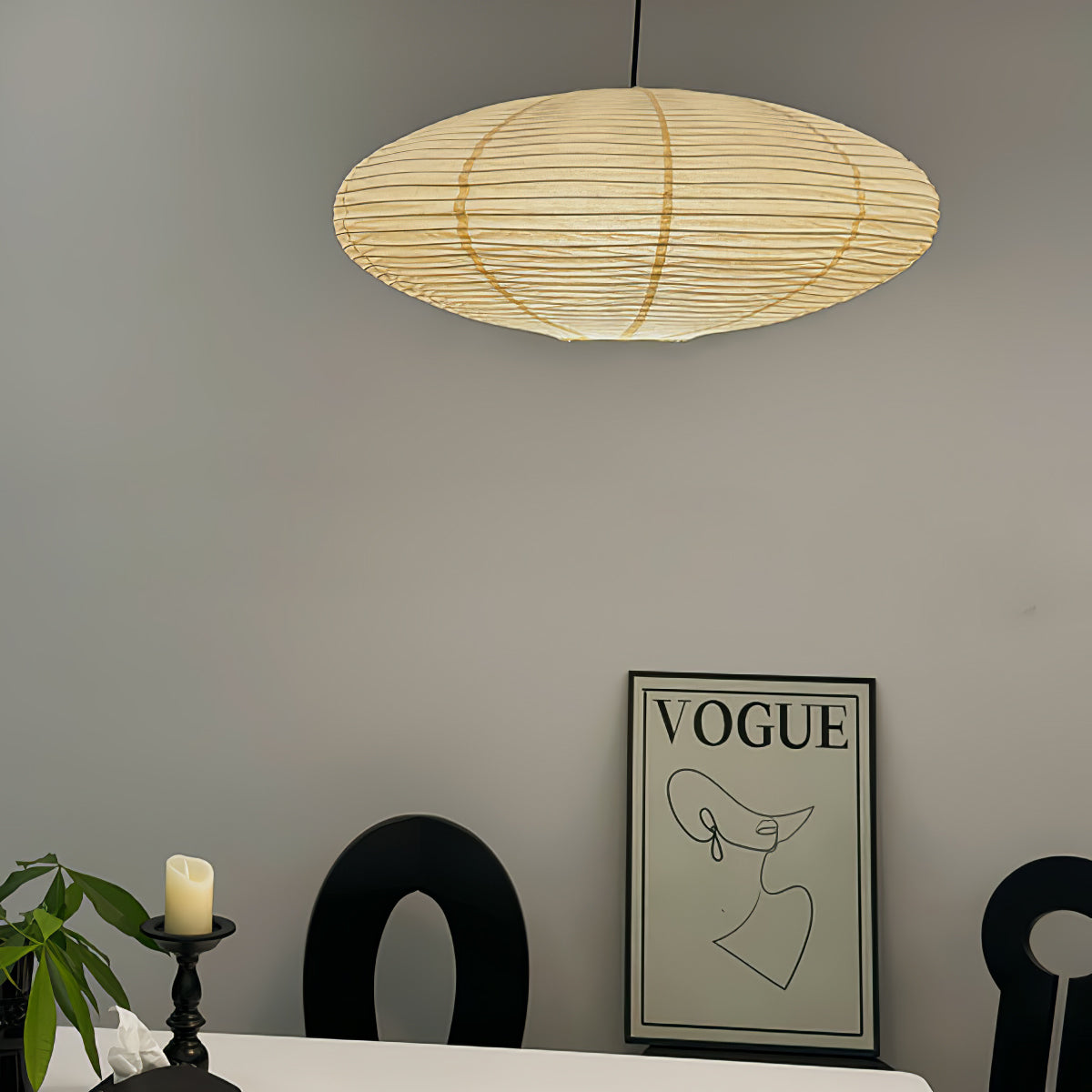 Piairaine Washi Paper 15A Pendant Light