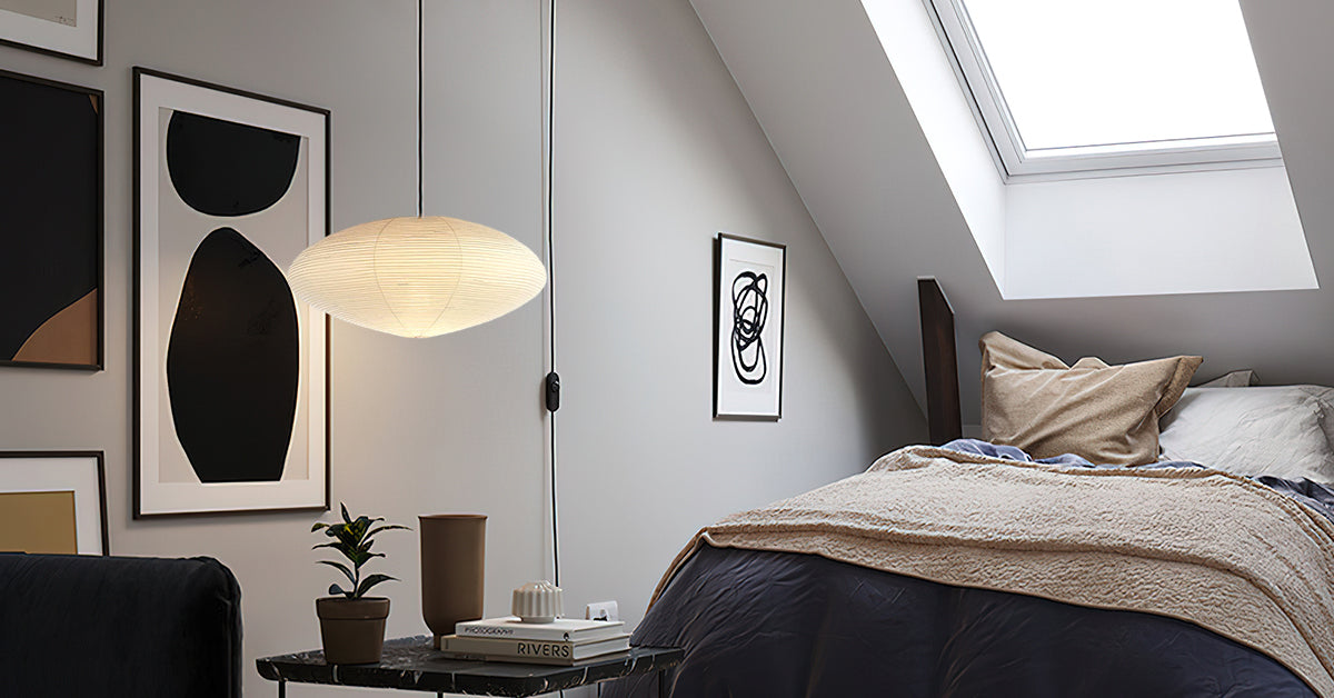 Piaiviella Pendant Lamp Paper for Living Room
