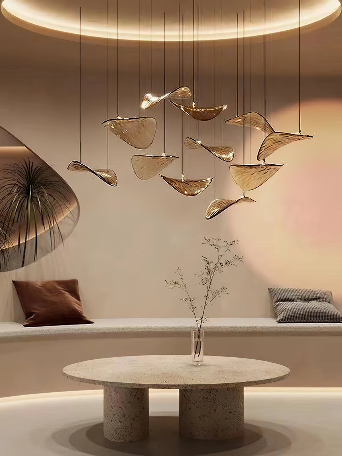 Lioris Butterfly Gold Pendant Light