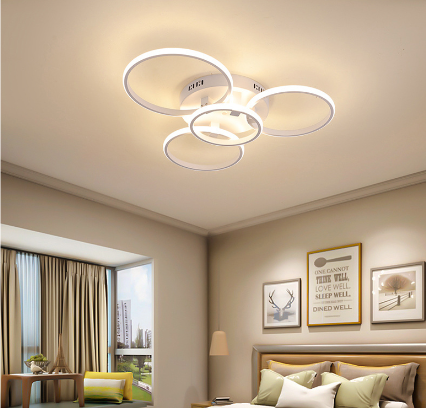 Womotan LED Ceiling Light Circle Ring, Black & White