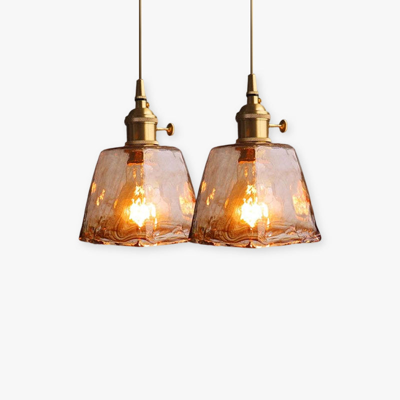 Evin Pendant Light Glass&Brass-Neutral Decor