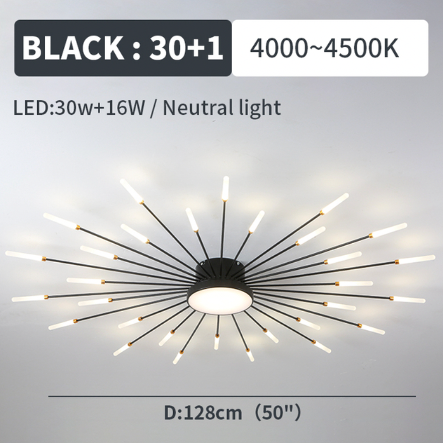 Vexor Modern Home Decoration Fireworks LED Ceiling Light-Neutral Decor