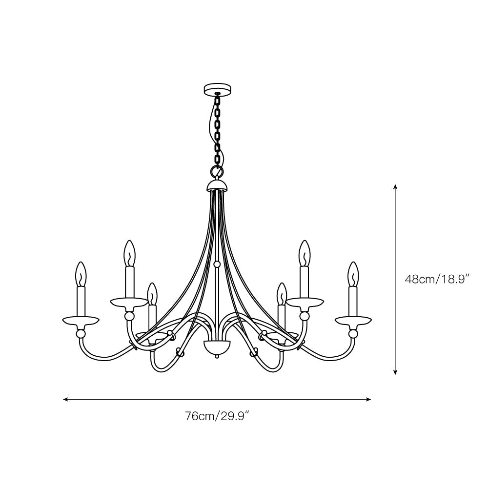 Avenerian Vintage Industrial County Chandelier