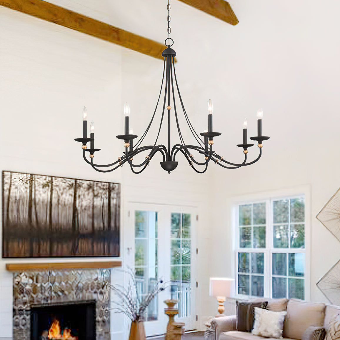 Avenerian Vintage Industrial County Chandelier