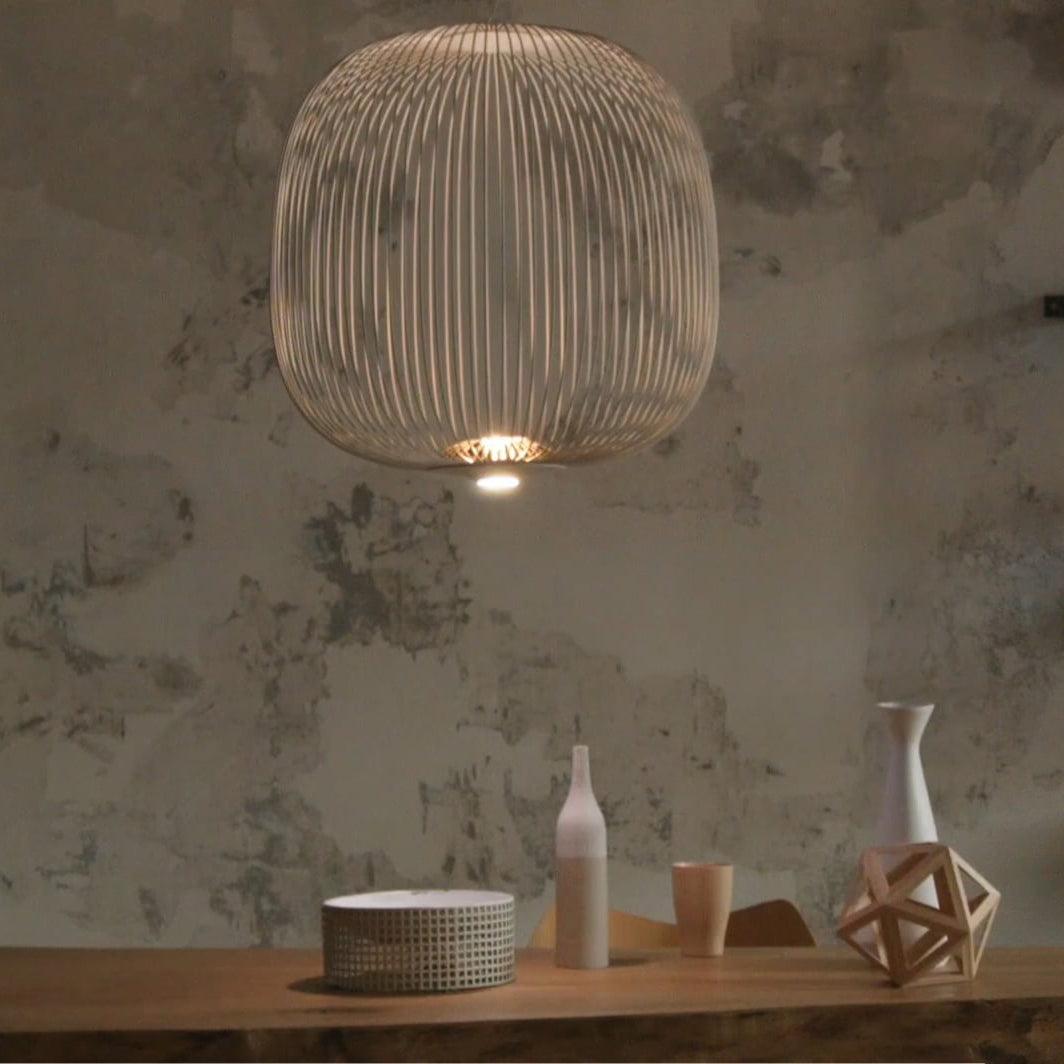 Lumio Lightweight Spokes Cage Pendant Light