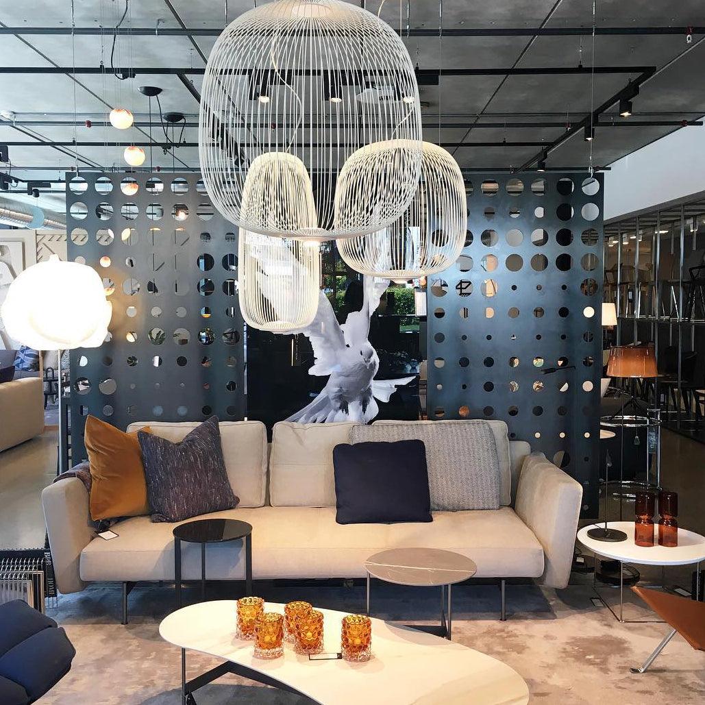 Lumio Lightweight Spokes Cage Pendant Light
