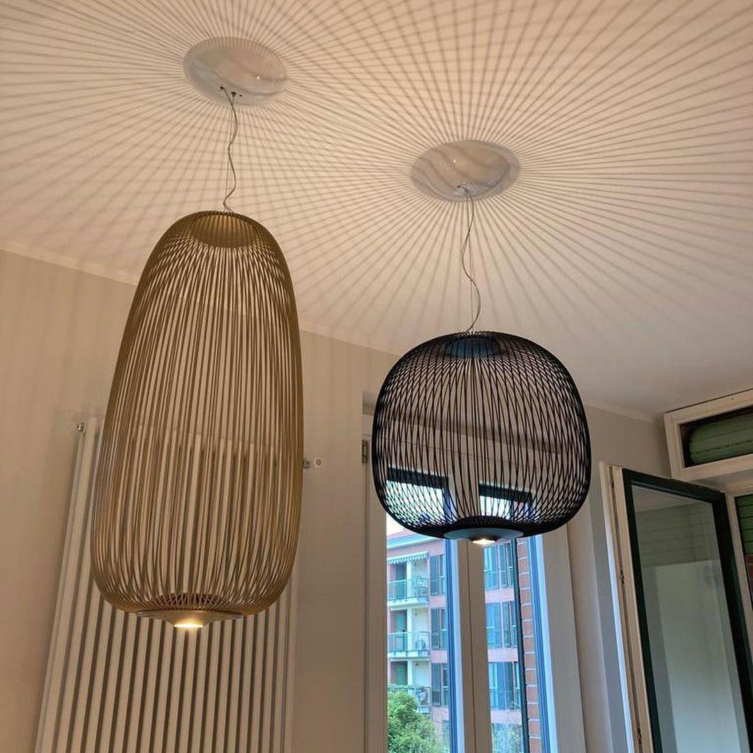 Lumio Lightweight Spokes Cage Pendant Light
