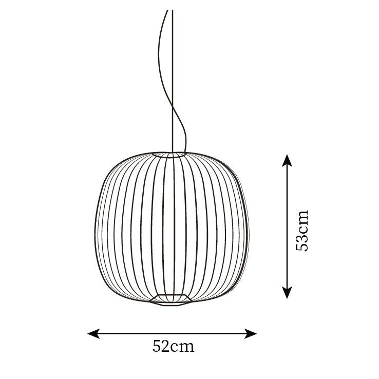 Lumio Lightweight Spokes Cage Pendant Light