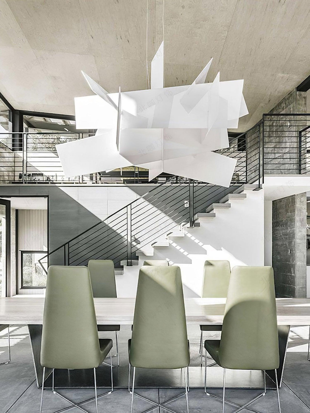 Origami White  Pendant Light