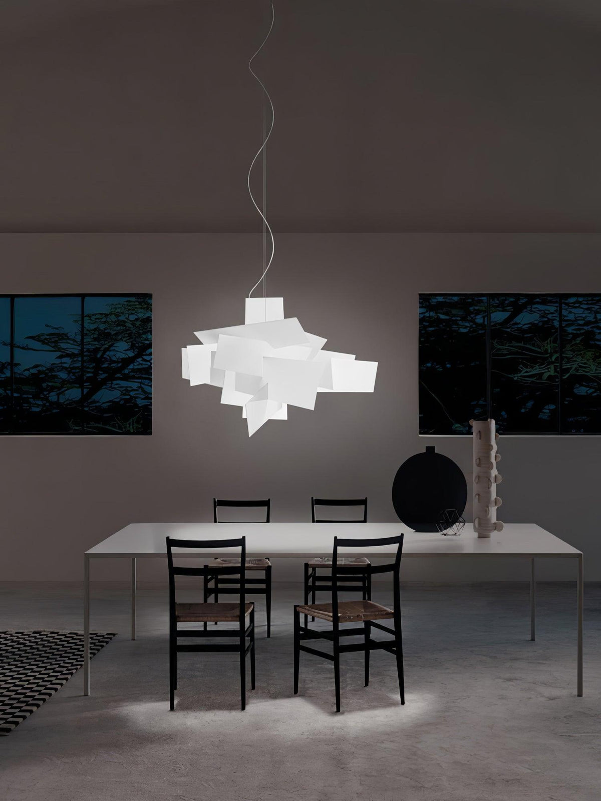 Origami White  Pendant Light