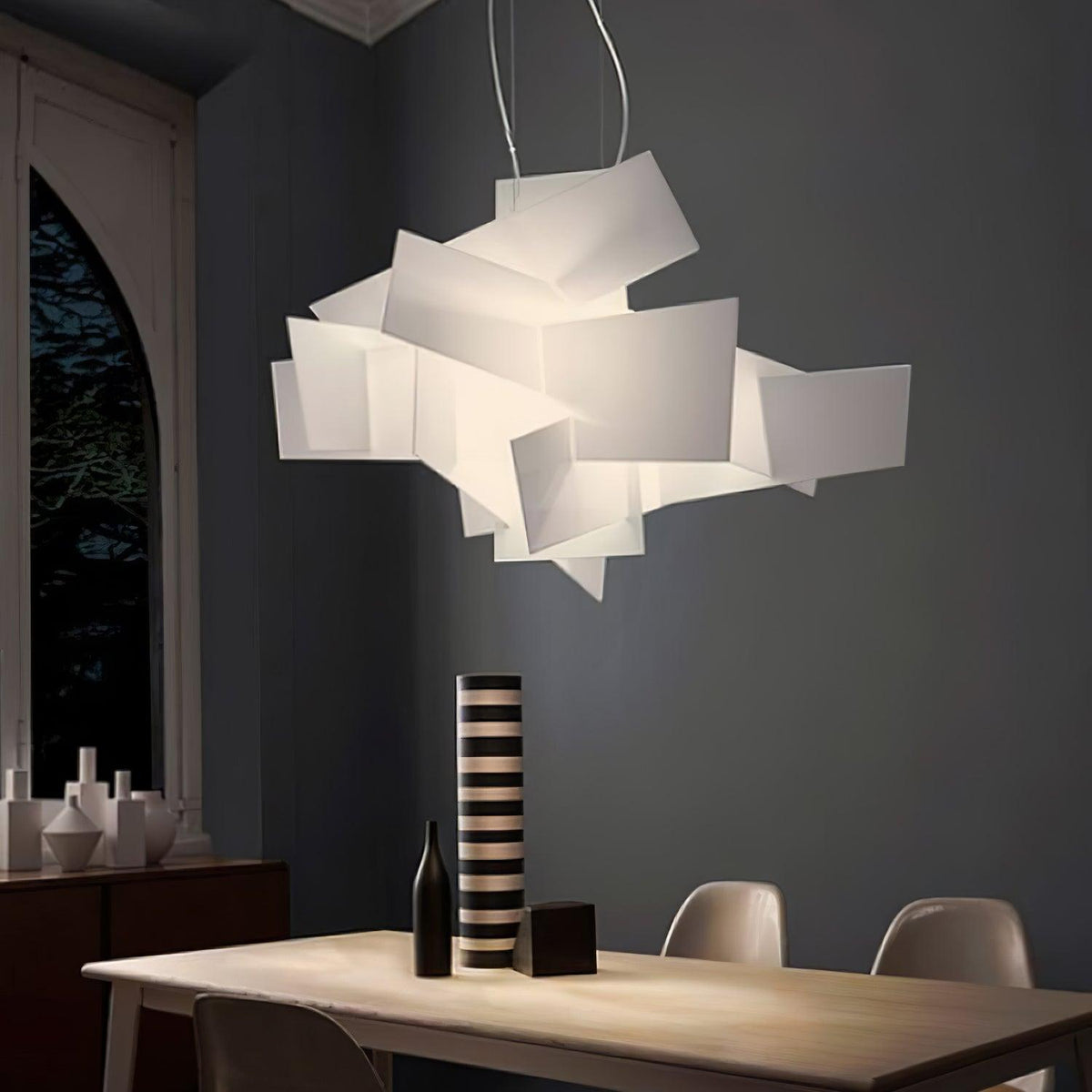 Origami White  Pendant Light