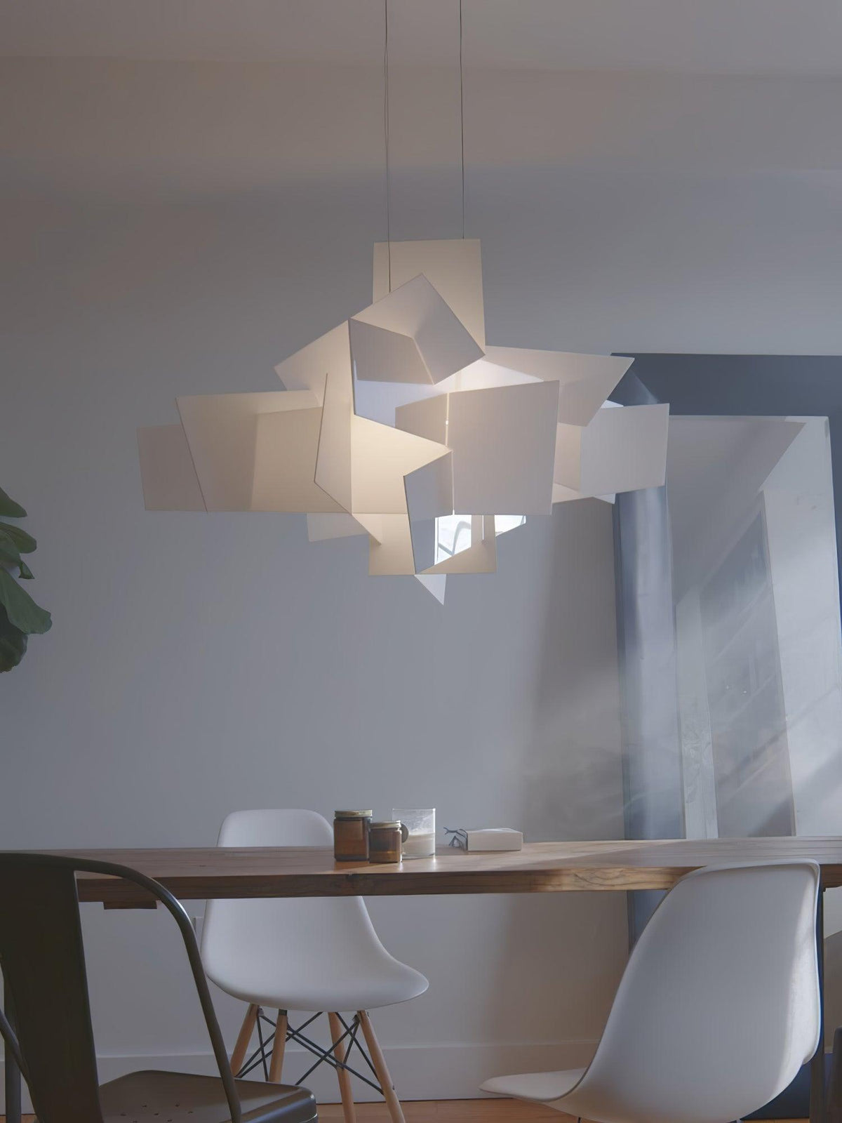 Origami White  Pendant Light