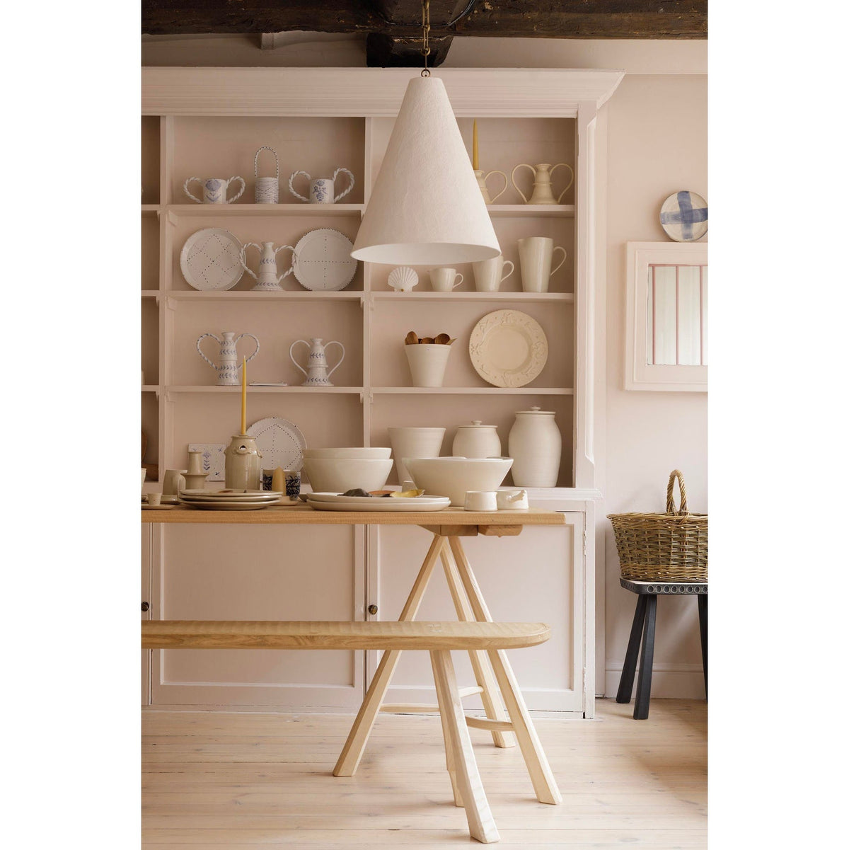 Selirine White Plaster Pendant Lamp