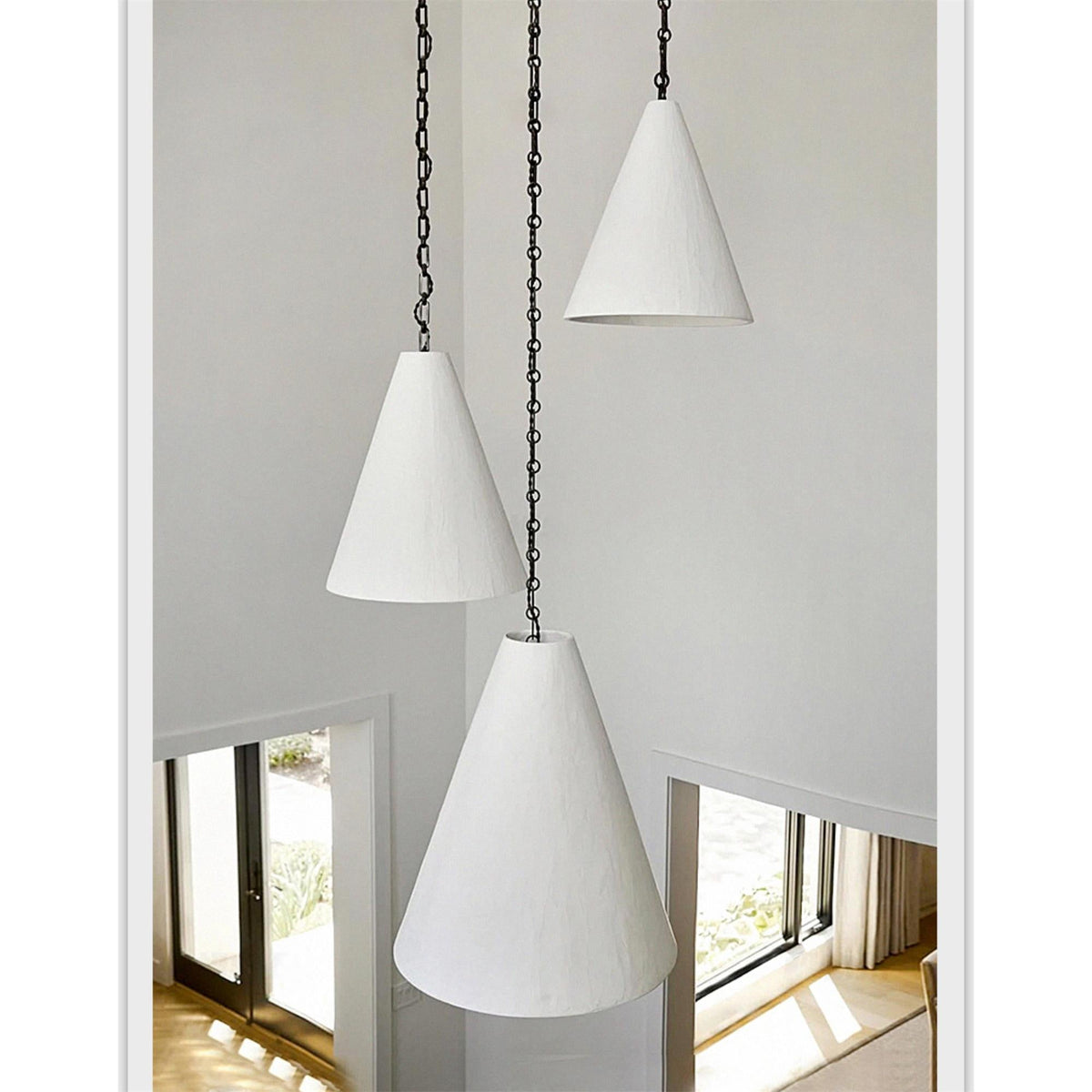 Selirine White Plaster Pendant Lamp