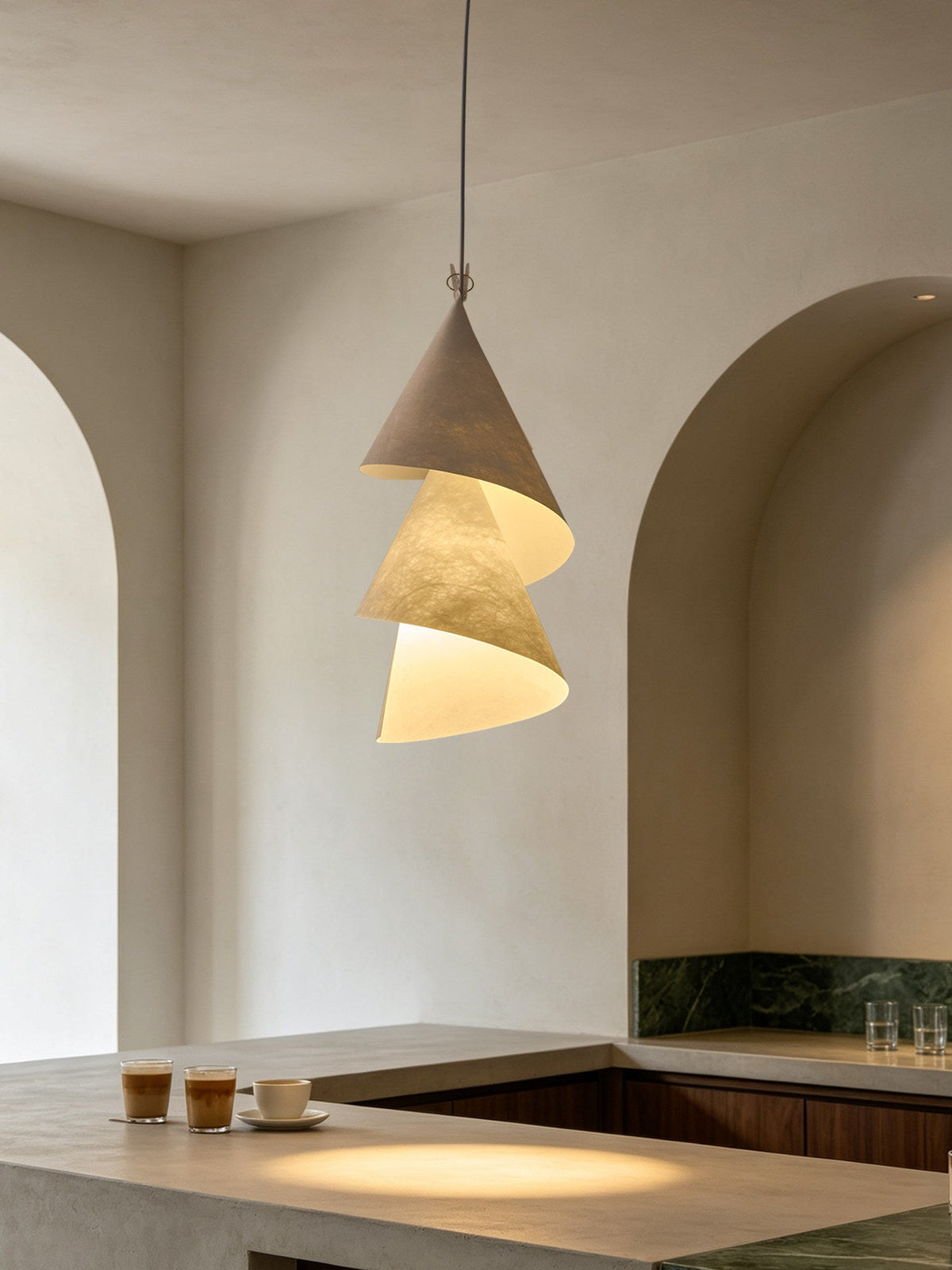 Southvale4 Paper Cone Pendant Lamp