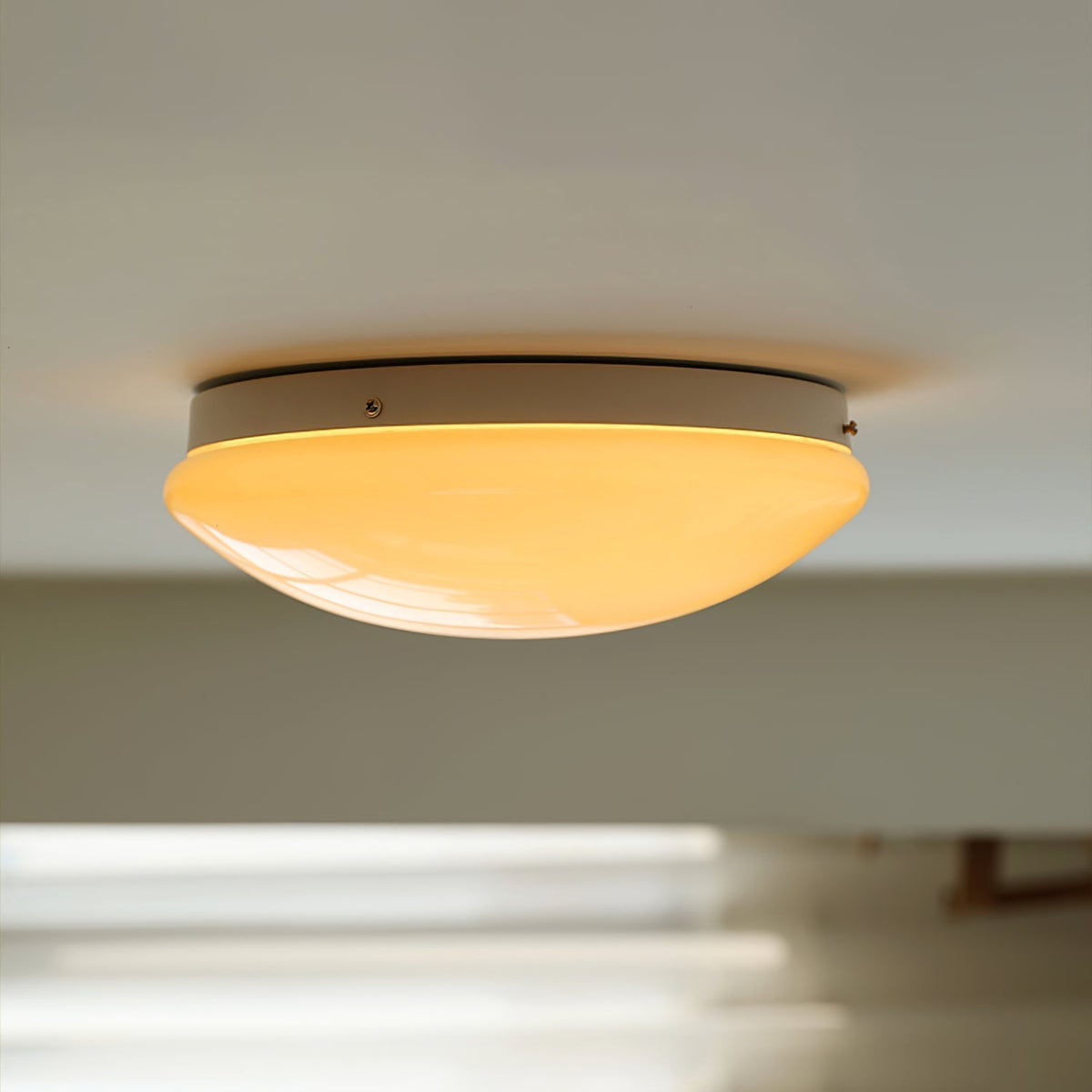 Velael Glass Flush Ceiling Light
