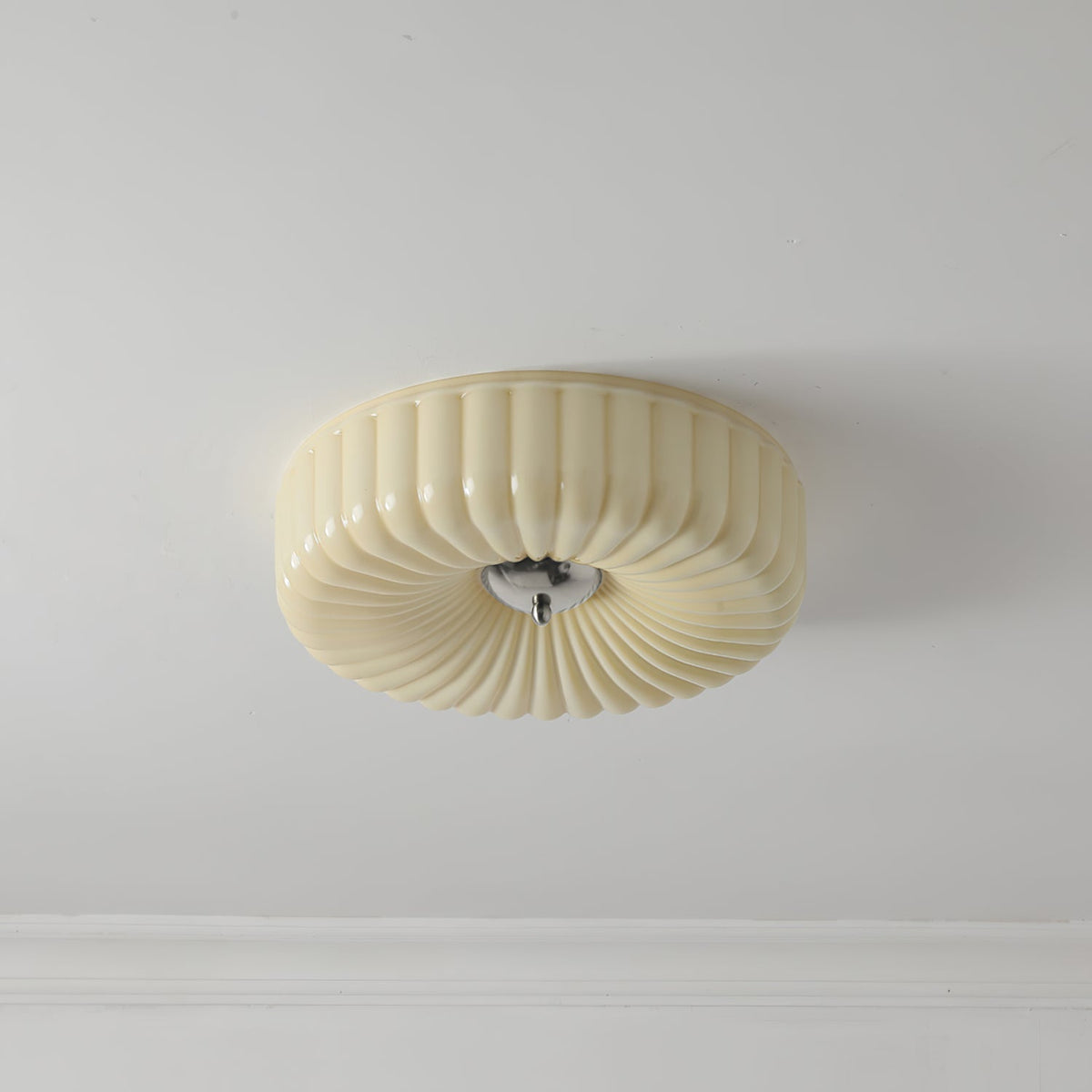 Velalian Glass Flush Mount Ceiling Light