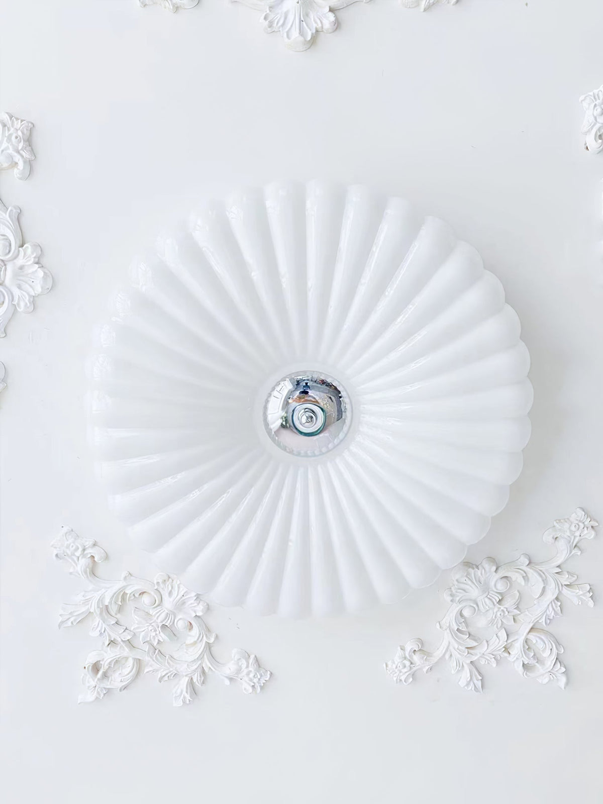 Velalian Glass Flush Mount Ceiling Light