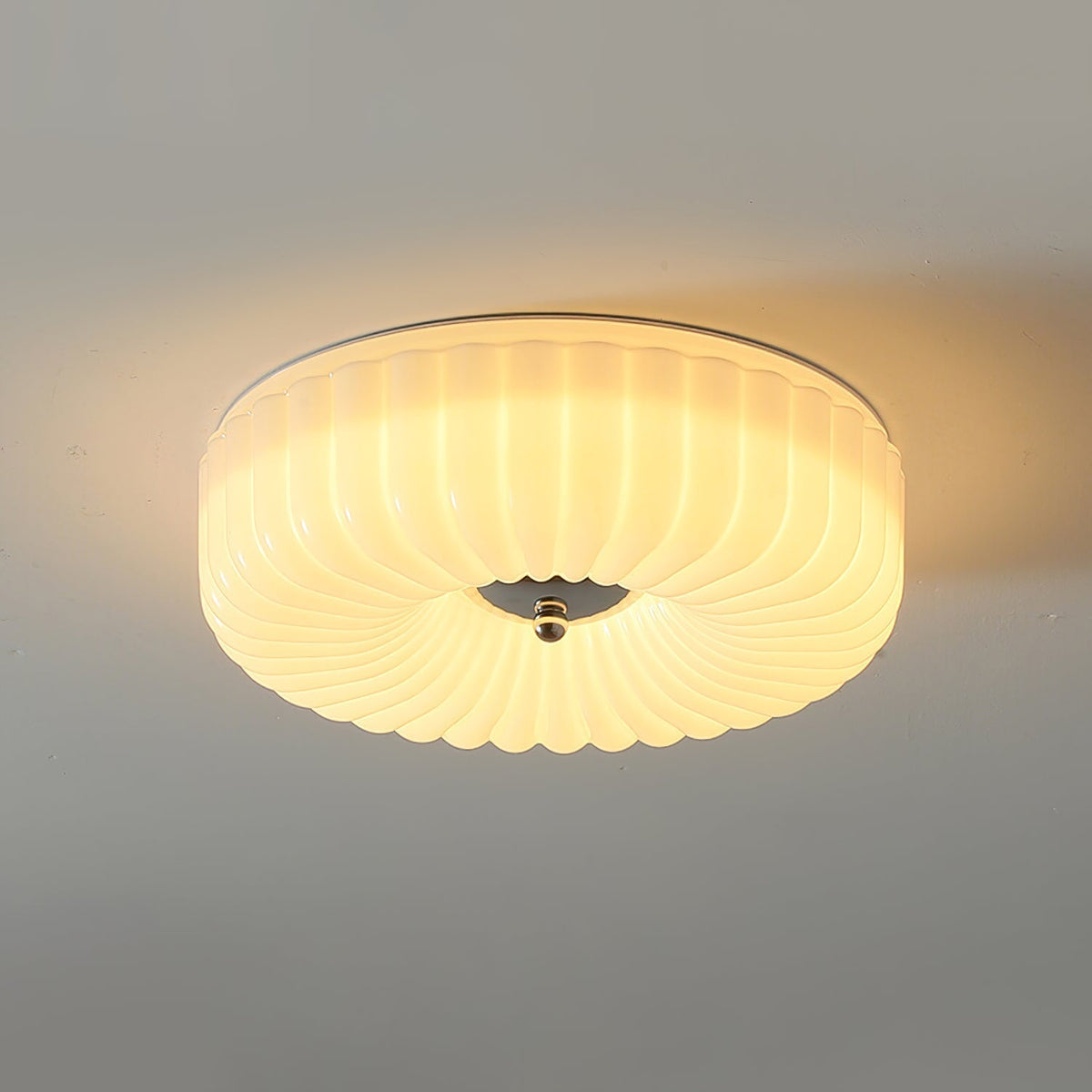 Velalian Glass Flush Mount Ceiling Light