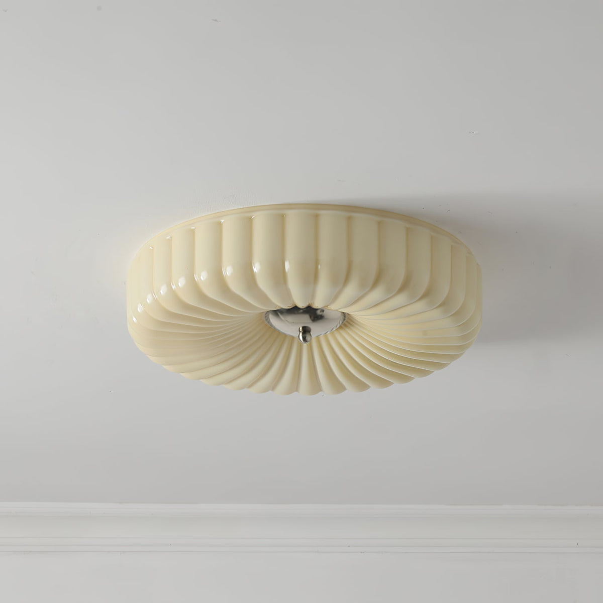 Velalian Glass Flush Mount Ceiling Light