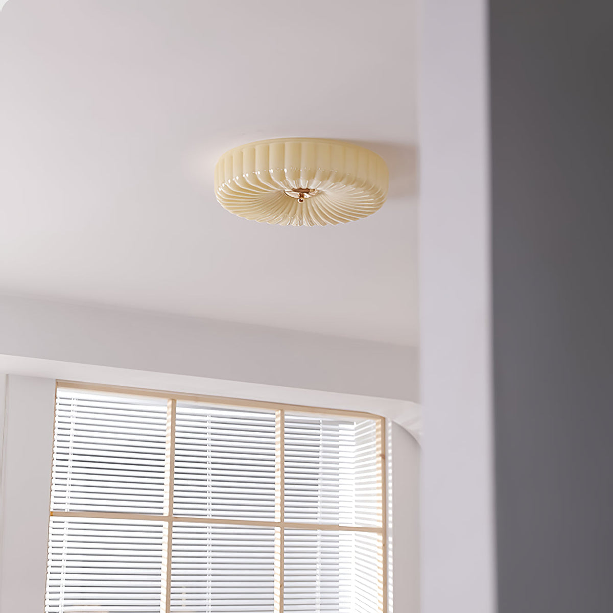 Velalian Glass Flush Mount Ceiling Light