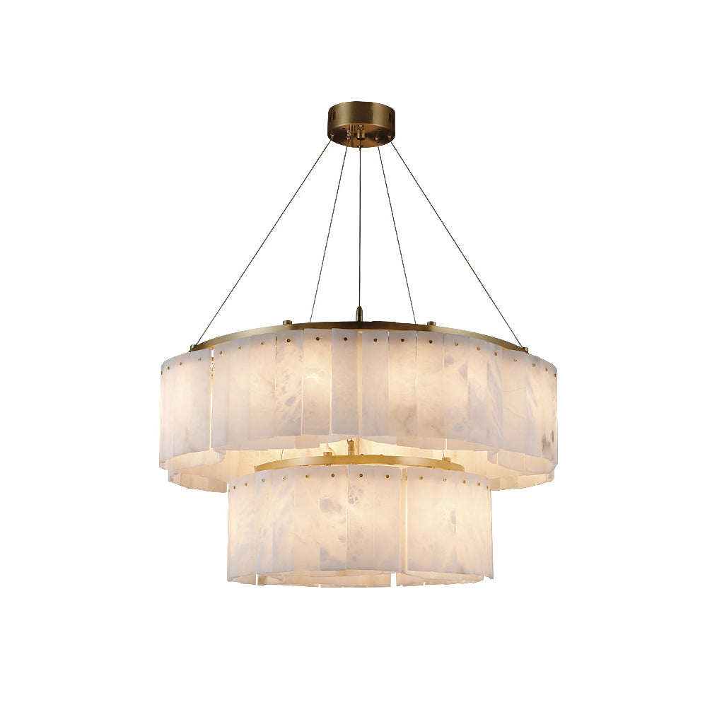 Albeena Modern Luxury Minimalist Alabaster Chandelier