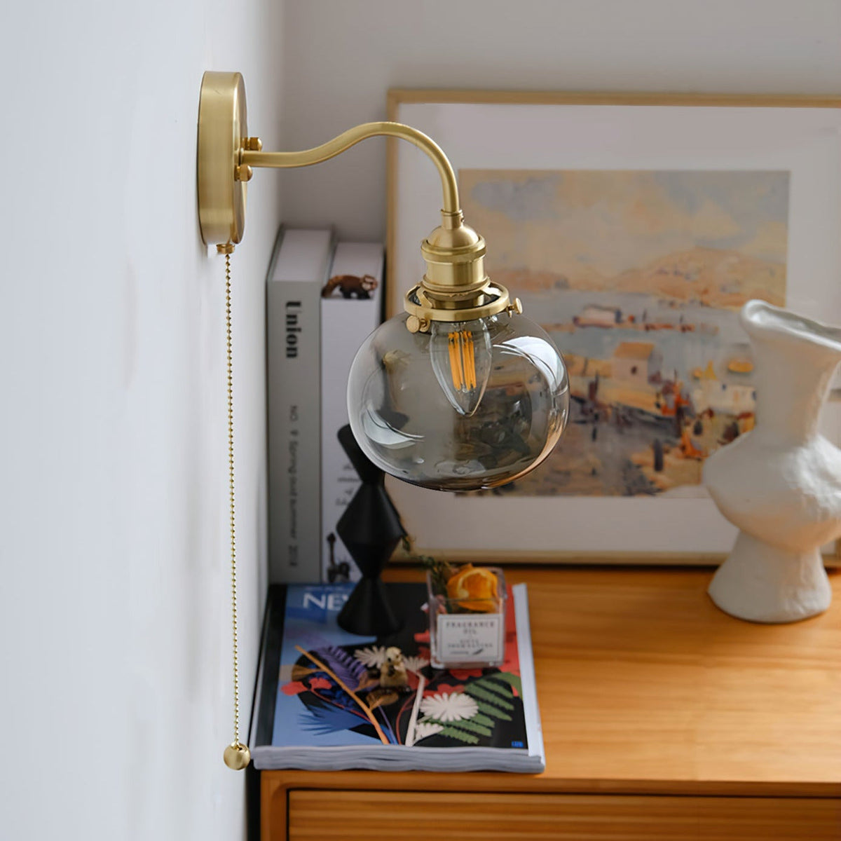 Jaladid Vintage Glass Wall Lamp