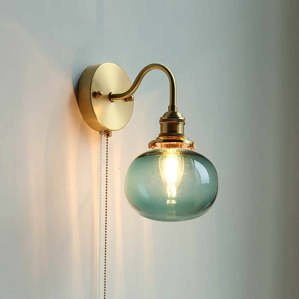 Jaladid Vintage Glass Wall Lamp