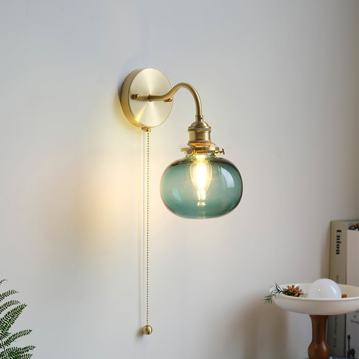Jaladid Vintage Glass Wall Lamp