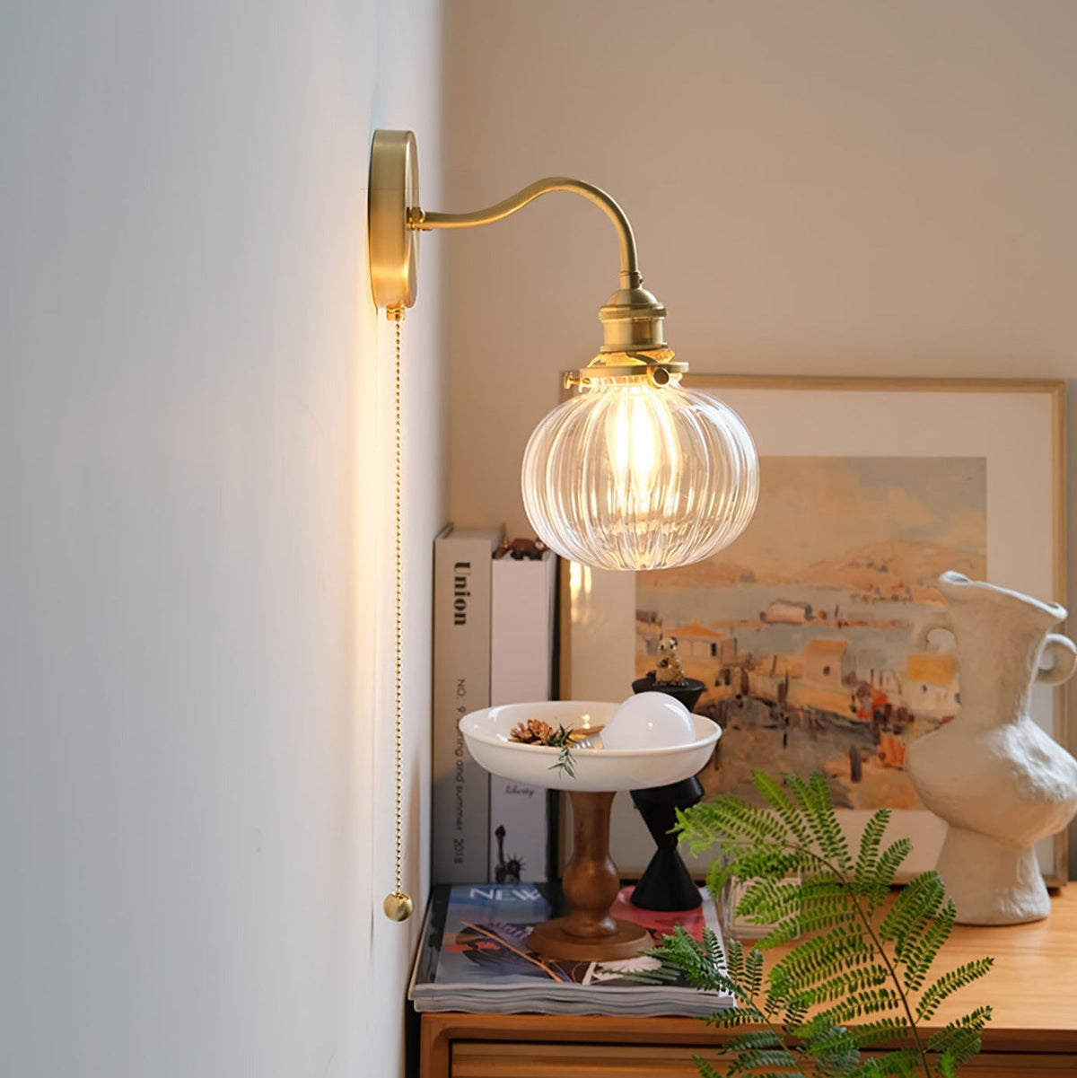 Jaladid Vintage Glass Wall Lamp