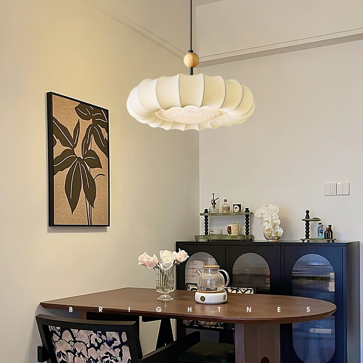 Nibenar Veil Pendant Light Fabric Wabi-sabi