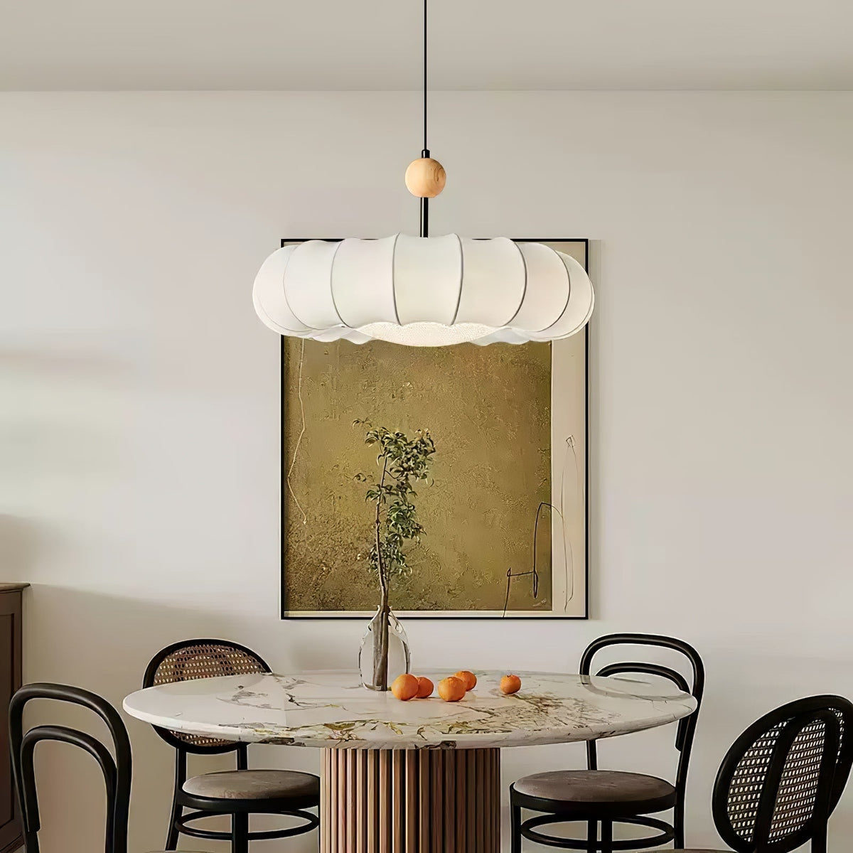 Nibenar Veil Pendant Light Fabric Wabi-sabi